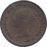 1843 HALF FARTHING ( EF ) 9 - Half Farthing - Cambridgeshire Coins