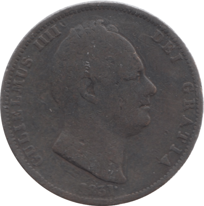 1831 HALFPENNY ( FINE ) - Halfpenny - Cambridgeshire Coins