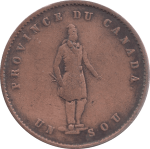 1852 QUEBEC HALFPENNY - Token - Cambridgeshire Coins