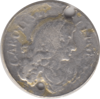 1680 MAUNDY TWOPENCE ( FINE ) HOLED