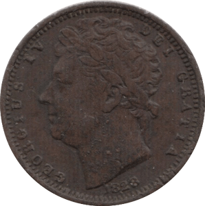 1828 ONE HALF FARTHING ( VF ) 4 - Half Farthing - Cambridgeshire Coins