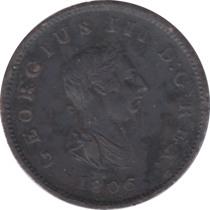 1806 HALFPENNY ( VF ) 9