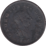 1806 HALFPENNY ( VF ) 9