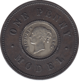 1838 1 PENNY TOY MONEY - TOY MONEY - Cambridgeshire Coins