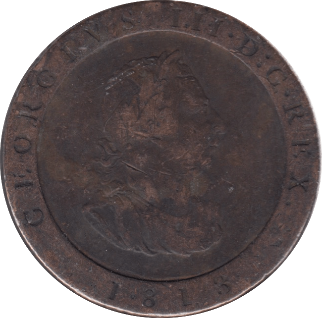 1813 ISLE OF MAN HALFPENNY