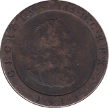 1813 ISLE OF MAN HALFPENNY