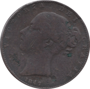 1847 FARTHING ( FAIR ) 5 - Farthing - Cambridgeshire Coins