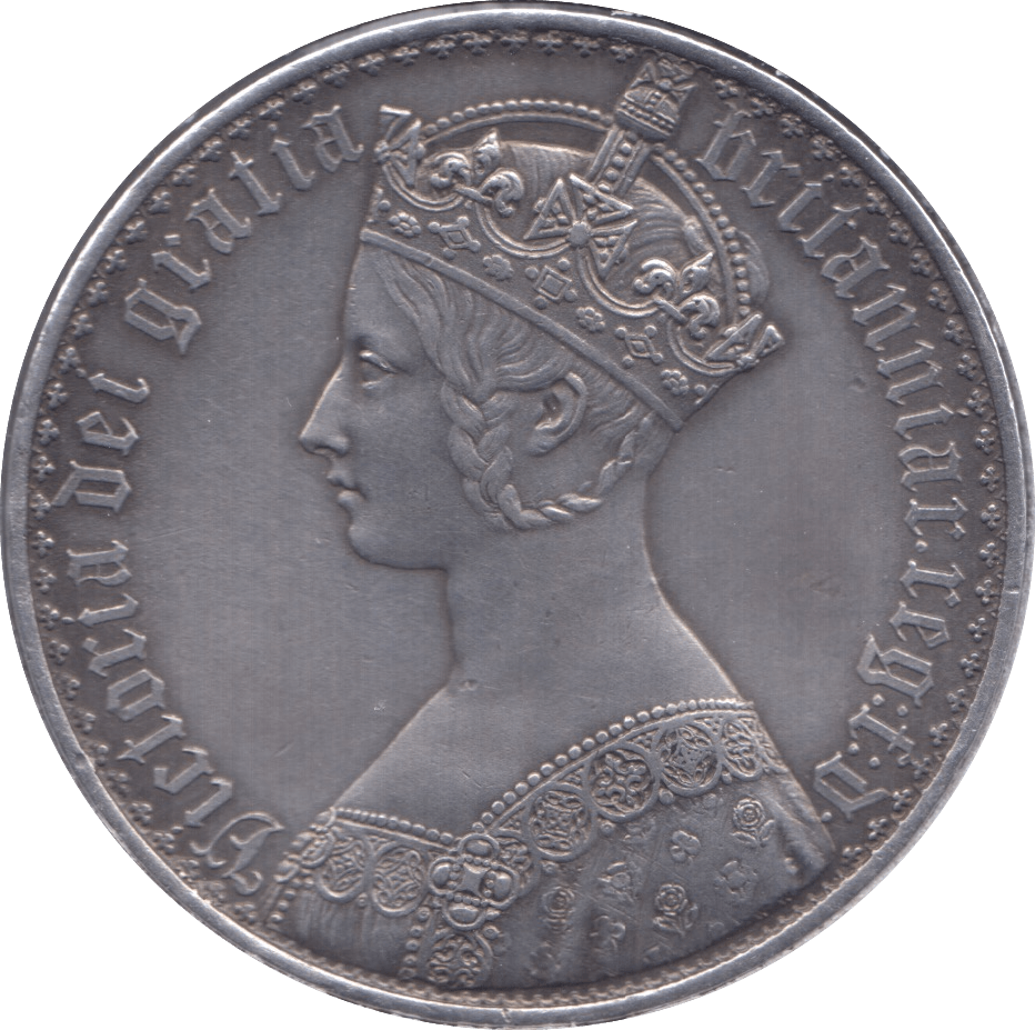 1847 GOTHIC CROWN ( AUNC ) - Crown - Cambridgeshire Coins