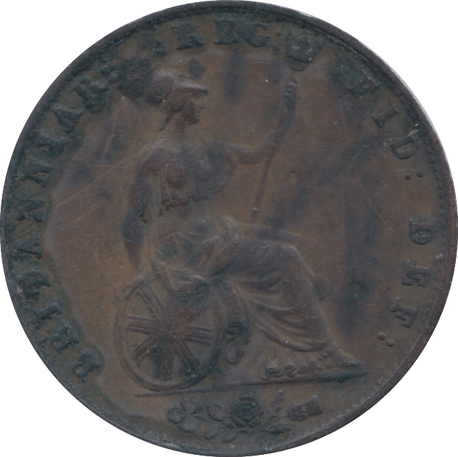 1841 HALFPENNY ( VF ) 2 - HALFPENNY - Cambridgeshire Coins