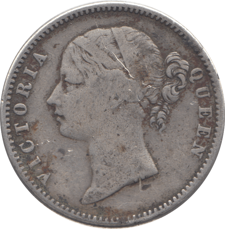 1840 INDIAN SILVER ONE RUPEE - SILVER WORLD COINS - Cambridgeshire Coins