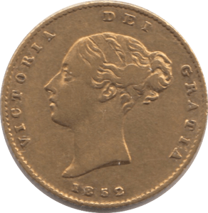 1852 GOLD HALF SOVEREIGN ( GVF ) - Half Sovereign - Cambridgeshire Coins