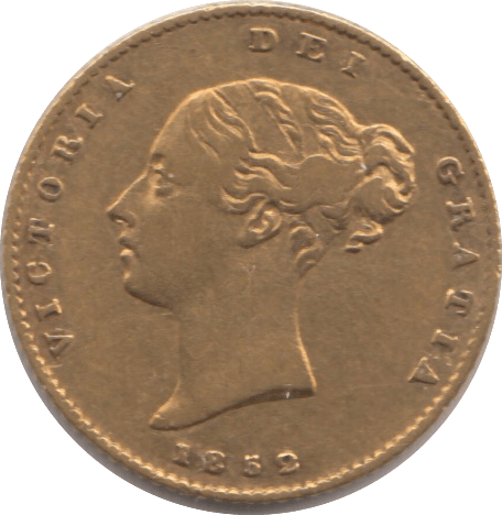 1852 GOLD HALF SOVEREIGN ( GVF ) - Half Sovereign - Cambridgeshire Coins