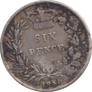 1840 SIXPENCE ( GF ) 2 - Sixpence - Cambridgeshire Coins