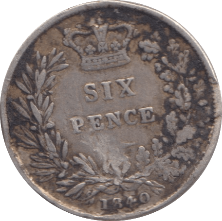 1840 SIXPENCE ( GF ) 2 - Sixpence - Cambridgeshire Coins