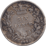 1840 SIXPENCE ( GF ) 2 - Sixpence - Cambridgeshire Coins