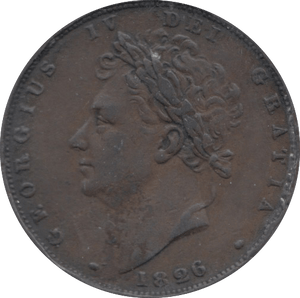 1826 FARTHING ( GVF ) 4 - Farthing - Cambridgeshire Coins