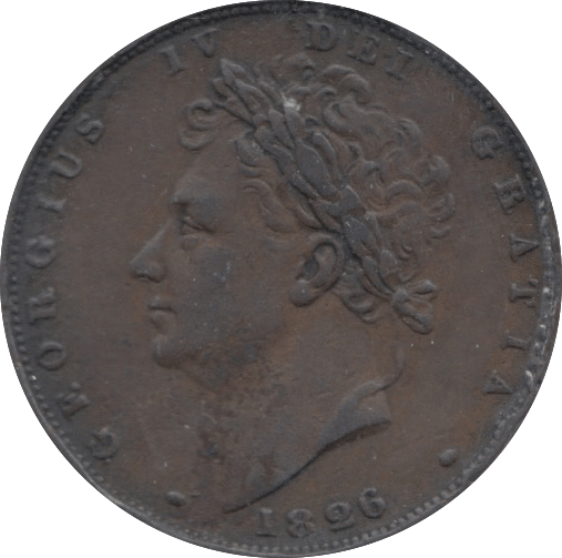 1826 FARTHING ( GVF ) 4 - Farthing - Cambridgeshire Coins