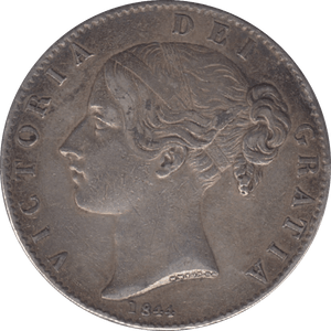 1844 CROWN ( GVF ) - Crown - Cambridgeshire Coins