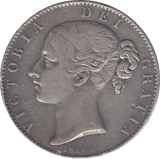 1844 CROWN ( GVF ) EX JEWELLERY PINHOLE 9 - Crown - Cambridgeshire Coins