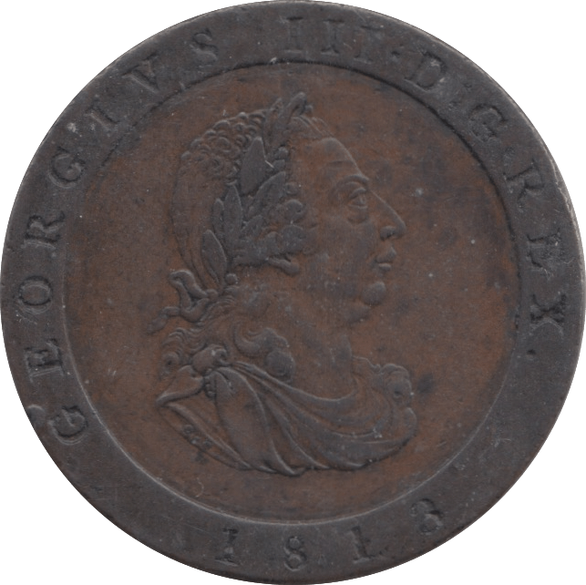 1813 ISLE OF MAN HALFPENNY