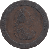 1813 ISLE OF MAN HALFPENNY