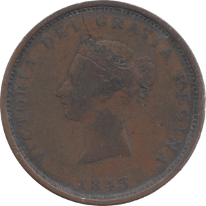 1843 NEW BRUNSWICK ONE PENNY TOKEN - Token - Cambridgeshire Coins