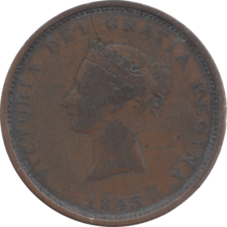 1843 NEW BRUNSWICK ONE PENNY TOKEN - Token - Cambridgeshire Coins