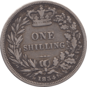 1834 SHILLING ( FINE ) - Shilling - Cambridgeshire Coins