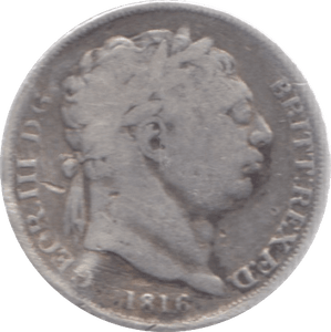 1816 SIXPENCE ( FINE )