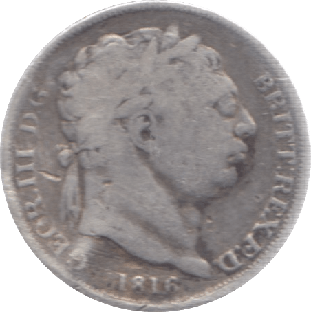 1816 SIXPENCE ( FINE )