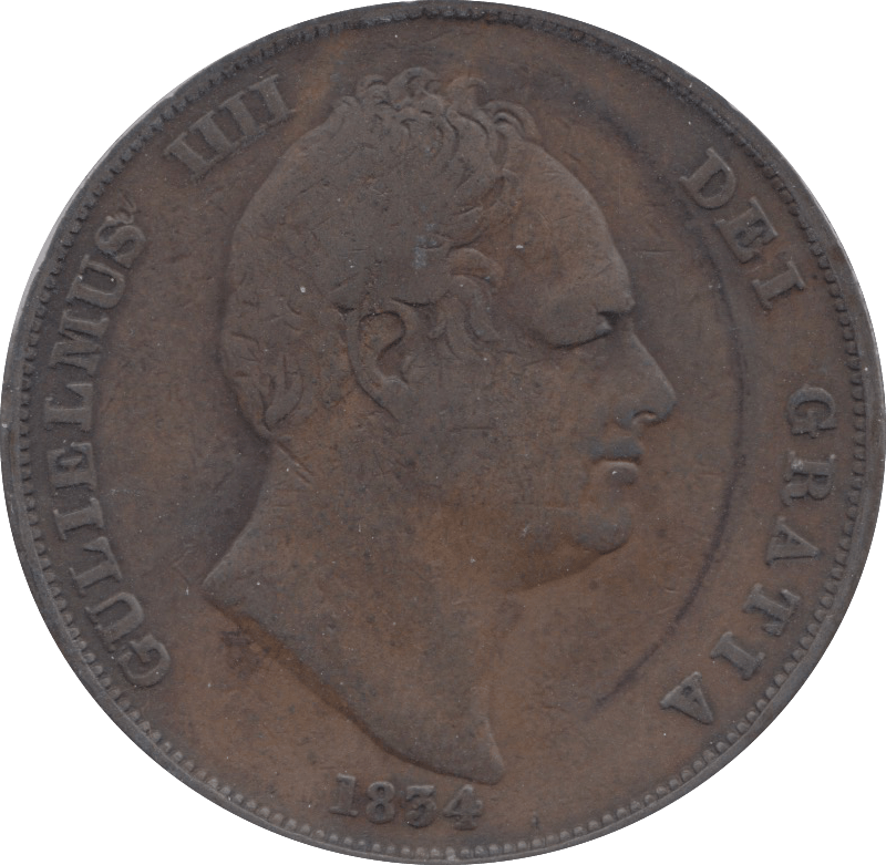 1834 PENNY ( FINE ) 4 - Penny - Cambridgeshire Coins