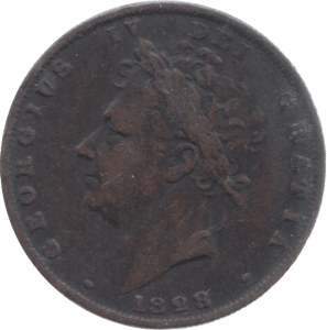1828 FARTHING ( FINE ) 3 - Farthing - Cambridgeshire Coins