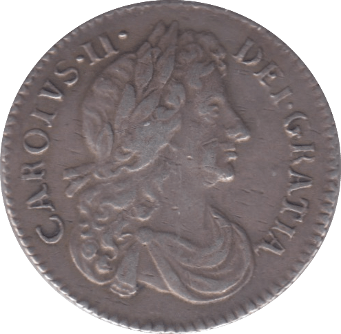 1683 SIXPENCE ( GVF )