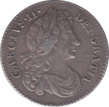 1683 SIXPENCE ( GVF )