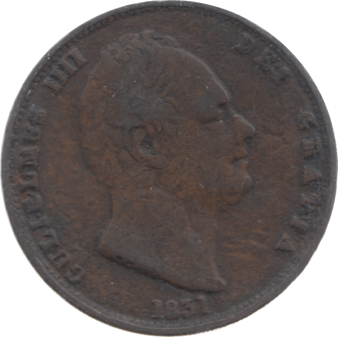 1831 HALFPENNY ( FINE ) - Halfpenny - Cambridgeshire Coins