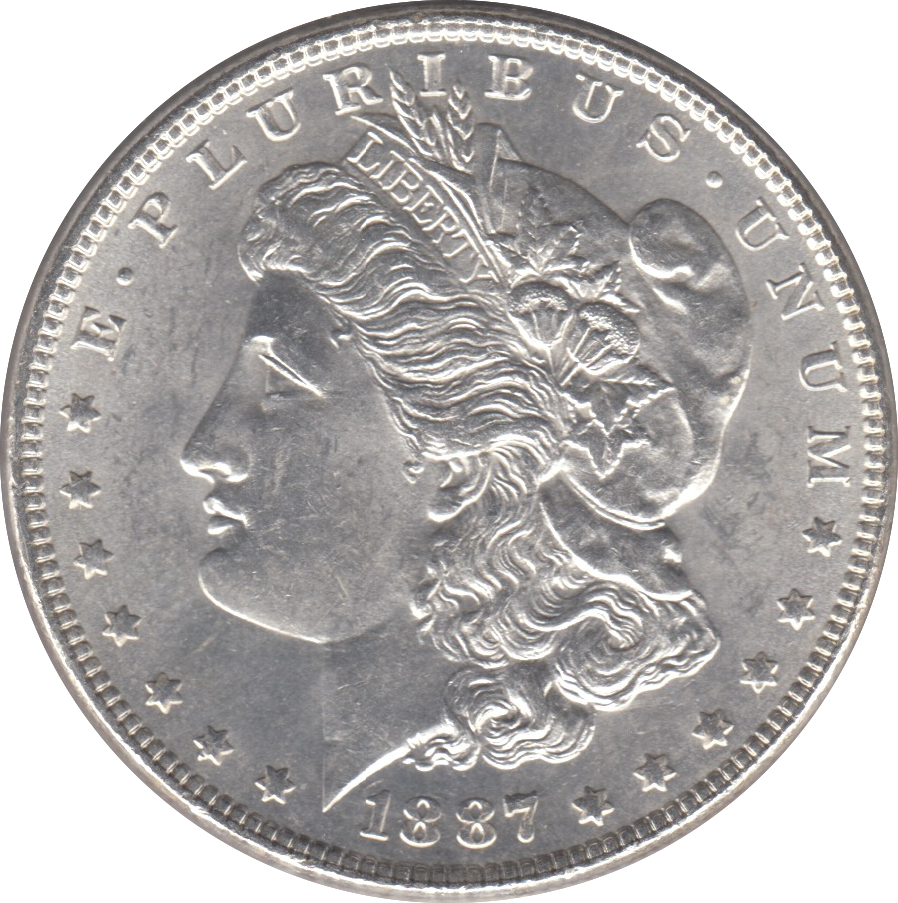 1887 SILVER MORGAN DOLLAR USA 2