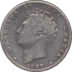 1829 SIXPENCE ( FINE ) - Sixpence - Cambridgeshire Coins