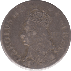 1660 - 1685 SILVER THREEPENCE CHARLES II REF 15