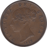 1853 HALFPENNY ( EF ) 6 - Halfpenny - Cambridgeshire Coins