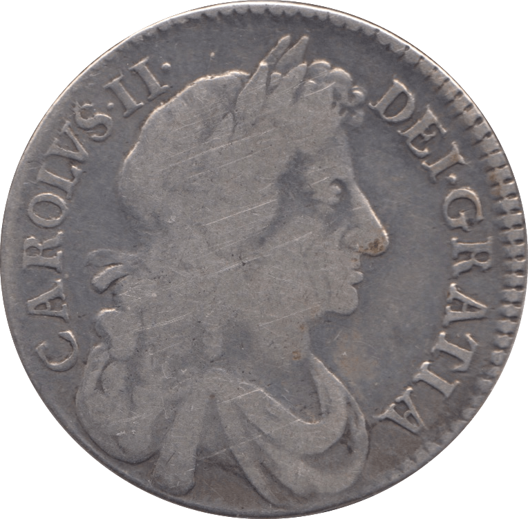 1676 HALFCROWN ( FINE ) 2