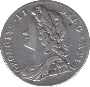 1728 SIXPENCE ( GVF )