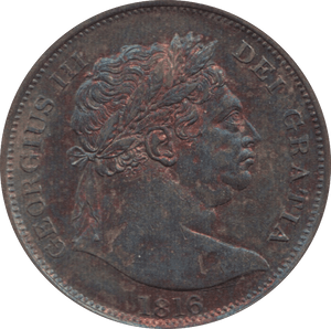 1816 HALFCROWN ( BU )