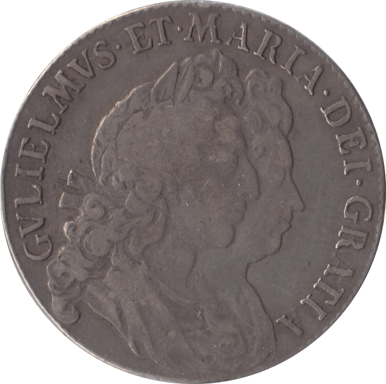 1693 HALFCROWN ( VF ) INVERTED 3 QVINTOF F OVER E
