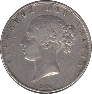 1845 HALFCROWN ( VF ) - Halfcrown - Cambridgeshire Coins