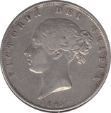 1845 HALFCROWN ( VF ) - Halfcrown - Cambridgeshire Coins