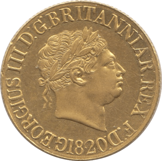 1820 GOLD SOVEREIGN ( AUNC )