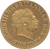 1820 GOLD SOVEREIGN ( AUNC )