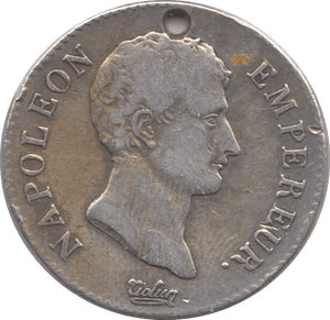 1803 SILVER 2 FRANCS FRANCE ( HOLED )