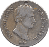 1803 SILVER 2 FRANCS FRANCE ( HOLED )