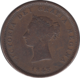 1843 PENNY TOKEN NEW BRUNSWICK - Token - Cambridgeshire Coins